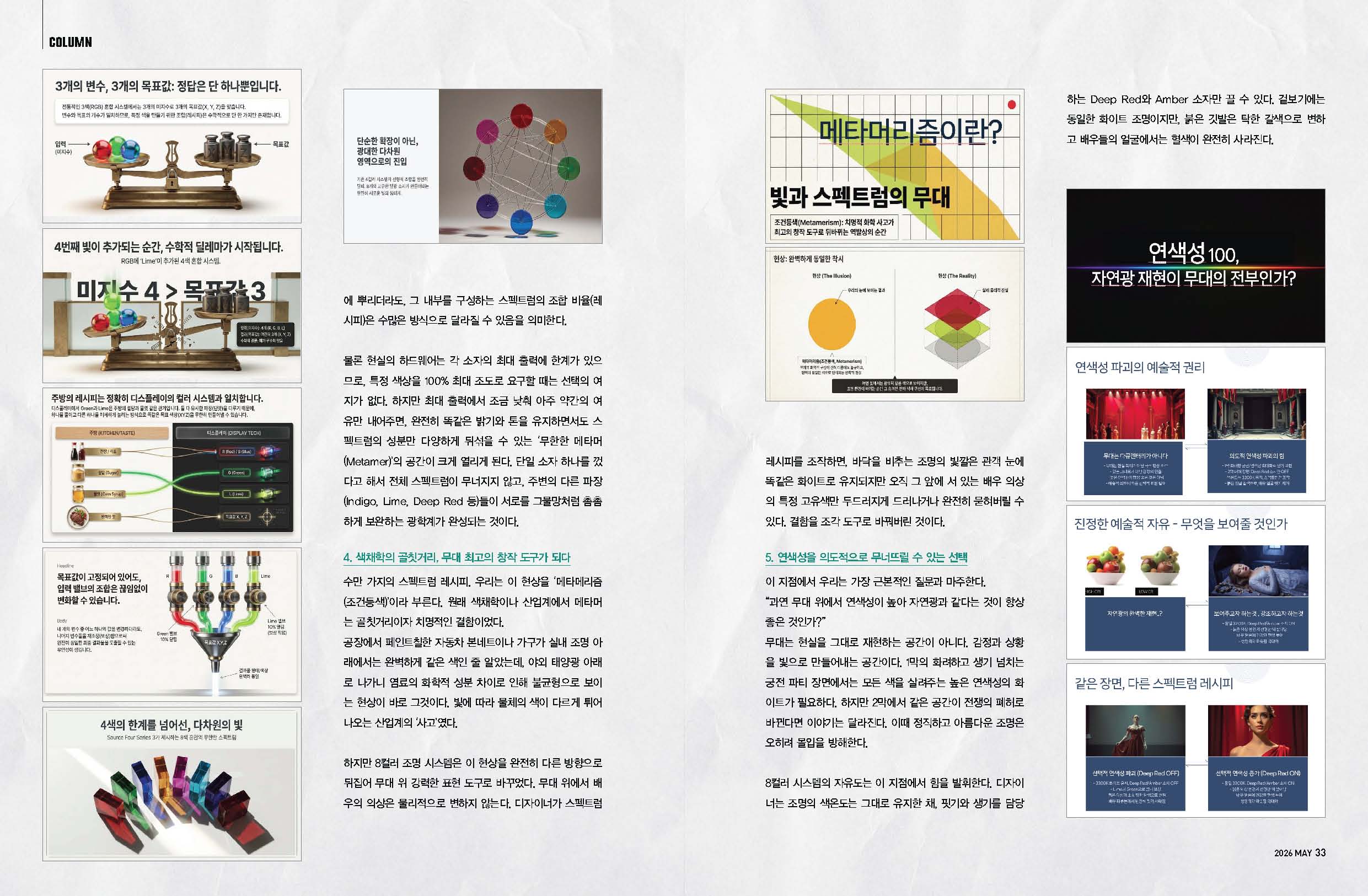 무대 조명 #2, 8컬러 LED와 컬러 엔진의 결합